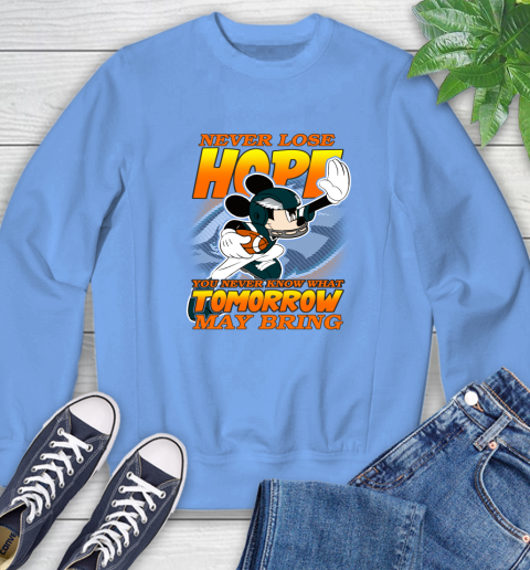 Philadelphia Eagles NFL Football Mickey Disney Never Lose Hope Sweatshirt 11