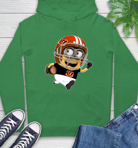 NFL Cincinnati Bengals Minions Disney Football Sports Hoodie 8