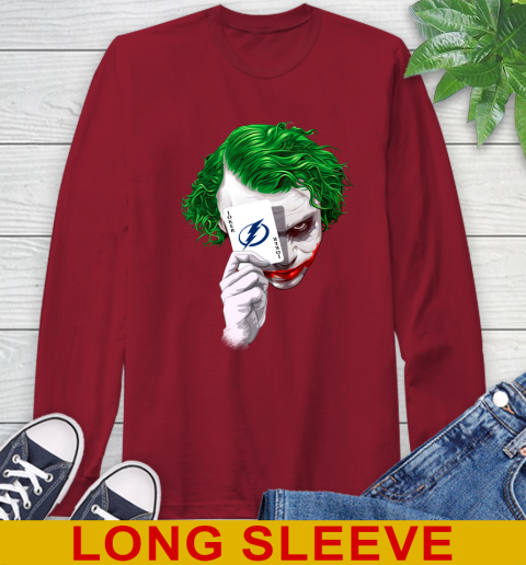 Tampa Bay Lightning NHL Hockey Joker Card Shirt Long Sleeve T-Shirt 9
