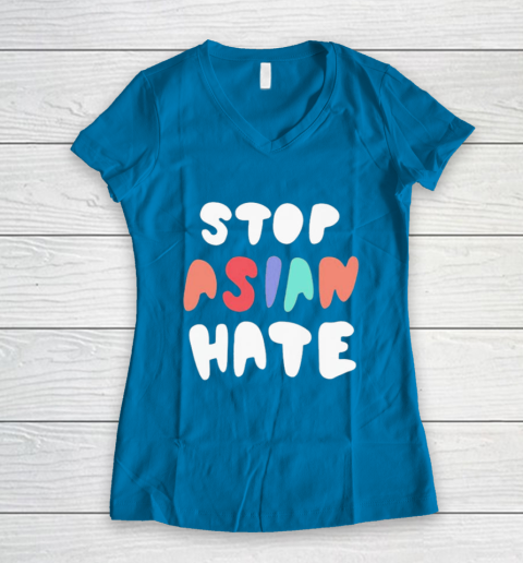 Damian Lillard Stop Asian Hate Women's V-Neck T-Shirt 5