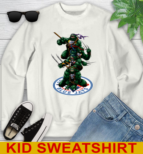 MLB Baseball Toronto Blue Jays Teenage Mutant Ninja Turtles Shirt Youth Sweatshirt