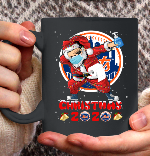 New York Mets Funny Santa Claus Dabbing Christmas 2020 MLB Ceramic Mug 11oz 2