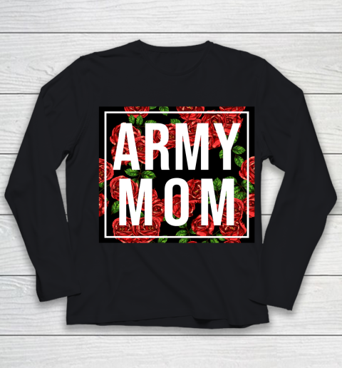 Mother's Day Funny Gift Ideas Apparel  Army Mom Unbreakable Strong Woman Gift Military T Shirt Youth Long Sleeve