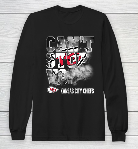 NFL Kansas City Chiefs Can't Stop Vs Long Sleeve T-Shirt