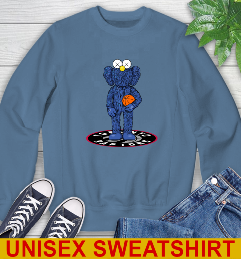 NBA Basketball Toronto Raptors Kaws Bff Blue Figure Shirt Sweatshirt 8