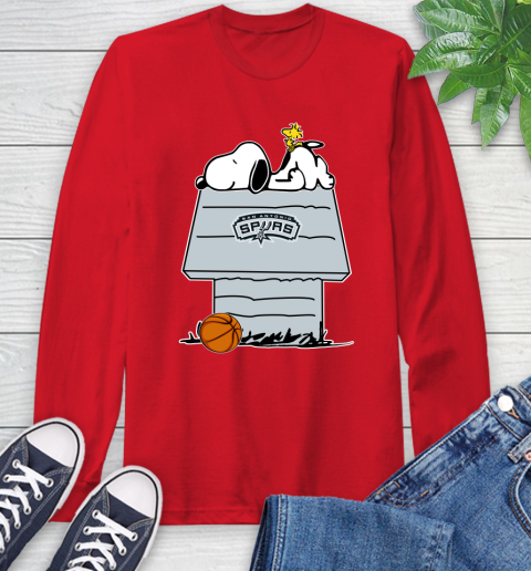 San Antonio Spurs NBA Basketball Snoopy Woodstock The Peanuts Movie Long Sleeve T-Shirt 10