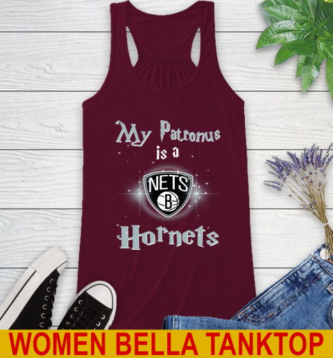 NBA Basketball Harry Potter My Patronus Is A Brooklyn Nets Racerback Tank 2