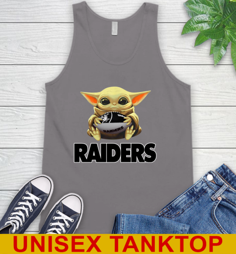 NFL Football Oakland Raiders Baby Yoda Star Wars Shirt Tank Top 7