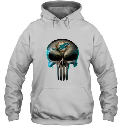 Miami Dolphins The Punisher Mashup Football Hoodie