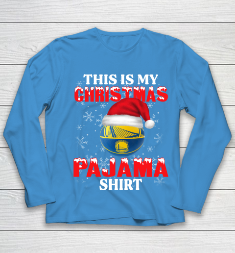 Golden State Warriors This Is My Christmas Pajama Shirt NBA Youth Long Sleeve 5