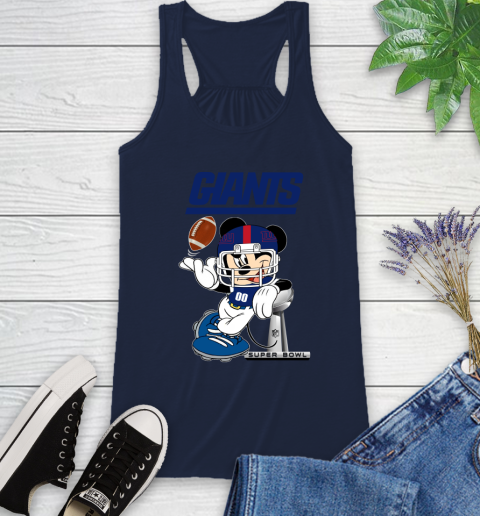 NFL newyork giants Mickey Mouse Disney Super Bowl Football T Shirt Racerback Tank 24