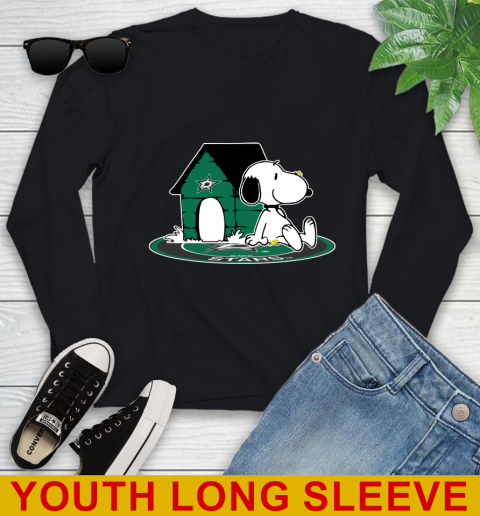 NHL Hockey Dallas Stars Snoopy The Peanuts Movie Shirt Youth Long Sleeve 2
