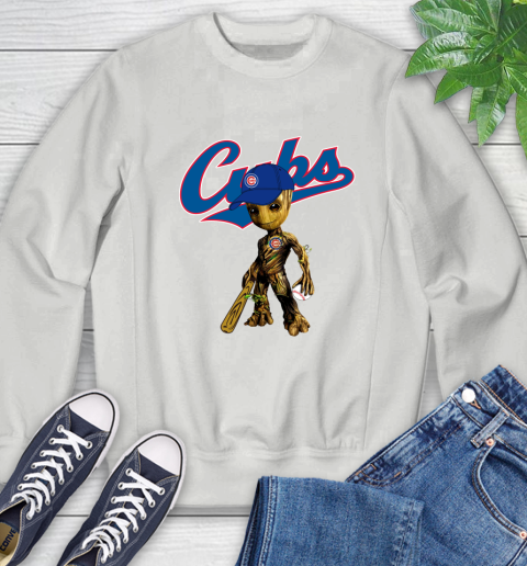 MLB Chicago Cubs Groot Guardians Of The Galaxy Baseball Sweatshirt 5