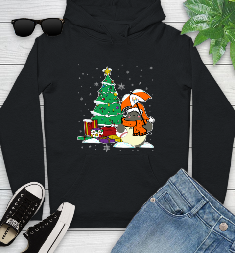 Miami Marlins MLB Baseball Cute Tonari No Totoro Christmas Sports Youth Hoodie