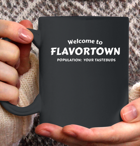 Flavortown Population American Food Gift Taste Buds Ceramic Mug 11oz