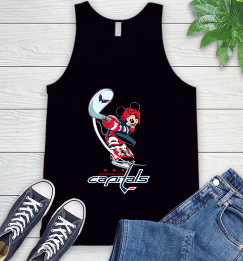 NHL Hockey Washington Capitals Cheerful Mickey Mouse Shirt Tank Top