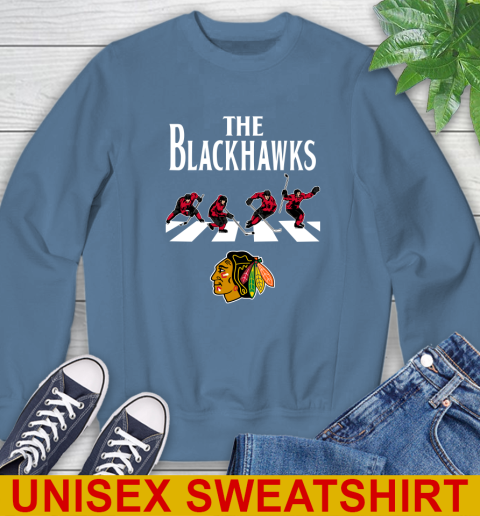 NHL Hockey Chicago Blackhawks The Beatles Rock Band Shirt Sweatshirt 10