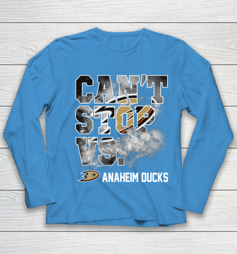NHL Anaheim Ducks Hockey Can't Stop Vs Youth Long Sleeve 5