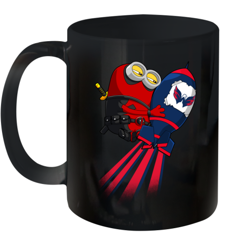 NHL Hockey Washington Capitals Deadpool Minion Marvel Shirt Ceramic Mug 11oz