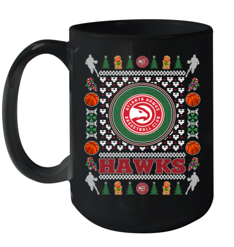 Atlanta Hawks Merry Christmas NBA Basketball Loyal Fan Ceramic Mug 15oz