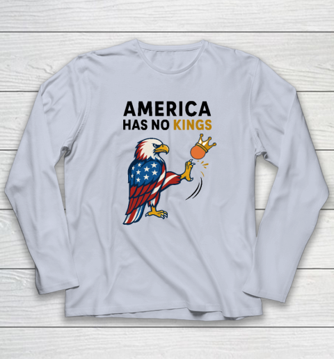 America Has No Kings Eagle Kick Orange Anti Trump Long Sleeve T-Shirt 4