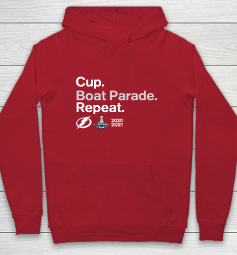 Cup Boat Parade Repeat Tampa bay Lightnings Stanley Hockey 2021 Youth Hoodie 7