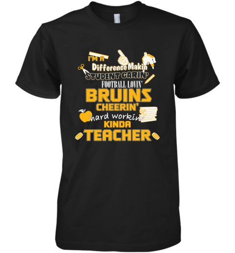 Boston Bruins NHL I'm A Difference Making Student Caring Hockey Loving Kinda Teacher Premium Men's T-Shirt