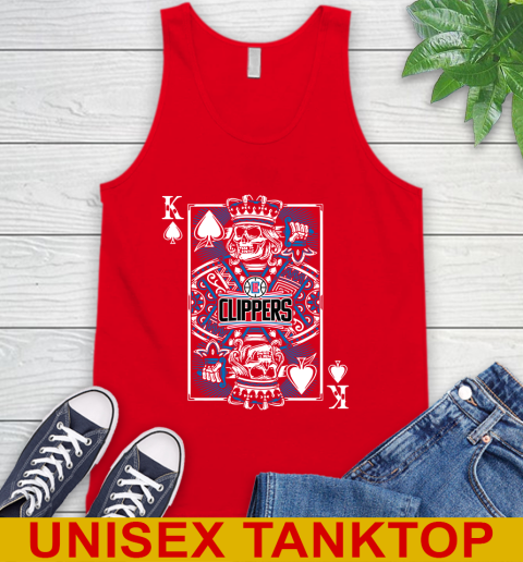 LA Clippers NBA Basketball The King Of Spades Death Cards Shirt Tank Top 5