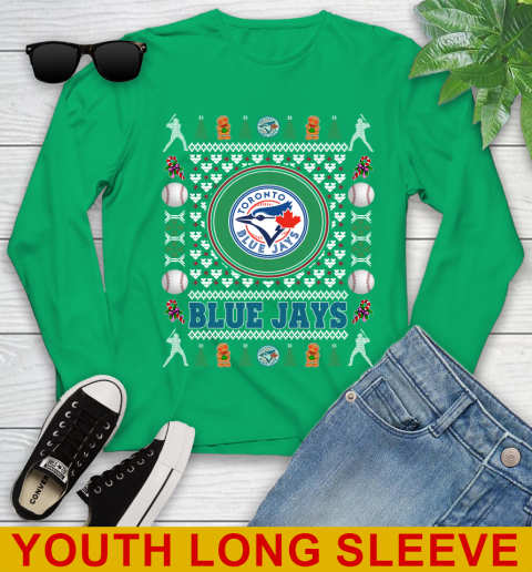 Toronto Blue Jays Merry Christmas MLB Baseball Loyal Fan Youth Long Sleeve 7