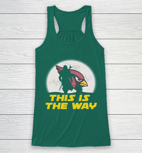 Arizona Cardinals NFL Football Star Wars Yoda And Mandalorian This Is The Way Racerback Tank 5