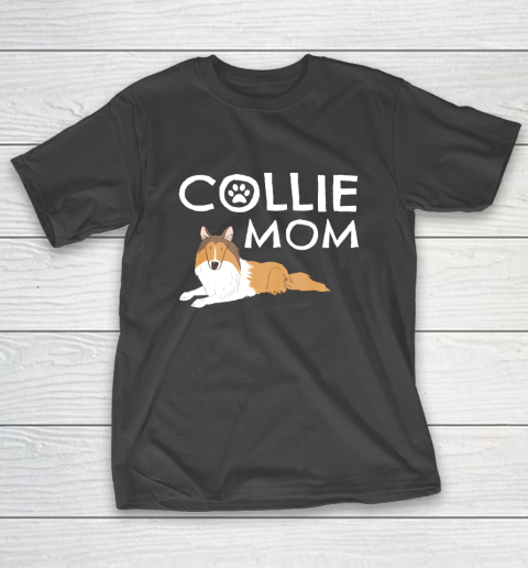 Dog Mom Shirt Collie Mom Cute Dog Puppy Pet Animal Lover Gift T-Shirt