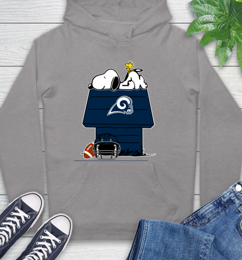 Los Angeles Rams NFL Football Snoopy Woodstock The Peanuts Movie Hoodie 6