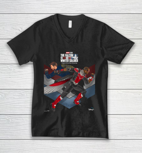 The Falcon and The Winter Soldier Marvel V-Neck T-Shirt