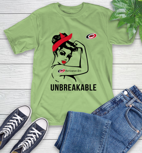 NHL Carolina Hurricanes Girl Unbreakable Hockey Sports T-Shirt 9
