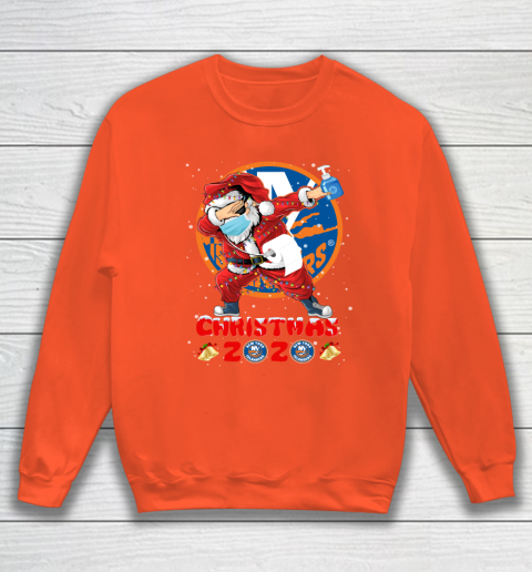 New York Islanders Funny Santa Claus Dabbing Christmas 2020 NHL Sweatshirt 3