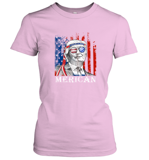 yl3e merica donald trump 4th of july american flag shirts ladies t shirt 20 front light pink
