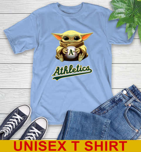 MLB Baseball Oakland Athletics Star Wars Baby Yoda Shirt 11
