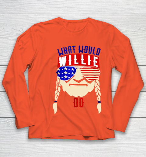 Willie Nelson shirt What would Willie do Youth Long Sleeve 3