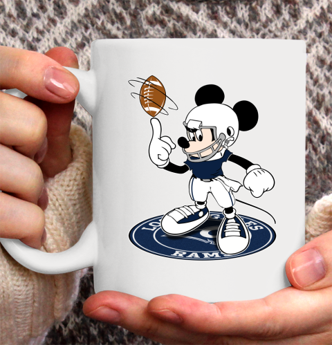 NFL Football Los Angeles Rams Cheerful Mickey Disney Shirt Ceramic Mug 15oz 2