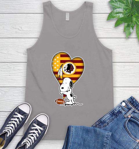 Washington Redskins NFL Football The Peanuts Movie Adorable Snoopy Tank Top 4