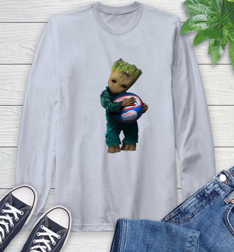 NBA Groot Guardians Of The Galaxy Basketball Sports Los Angeles Clippers Long Sleeve T-Shirt 6