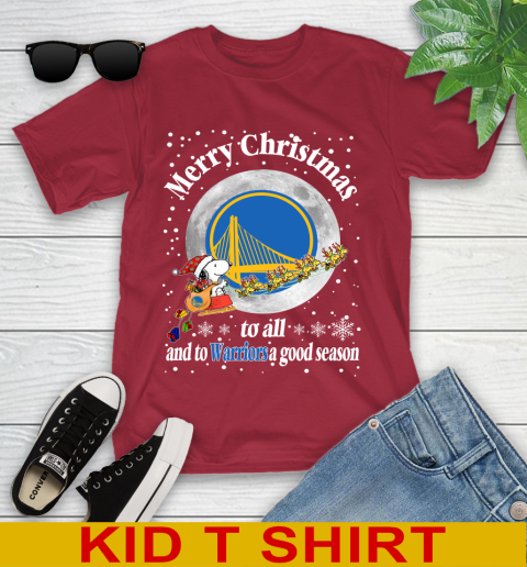 Golden State Warriors Merry Christmas To All And To Warriors A Good Season NBA Basketball Sports Youth T-Shirt 12