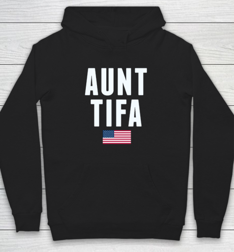 Aunt Tifa American Flag T Shirt Hoodie