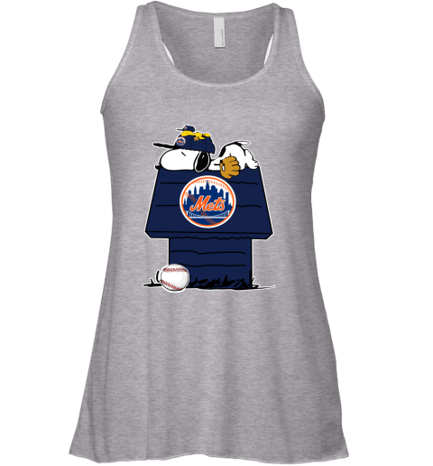 MLB New York Mets Snoopy Woodstock The Peanuts Movie Baseball T Shirt p0Yk2xQu5WD flowy tank 32 95 151514 front athletic heather