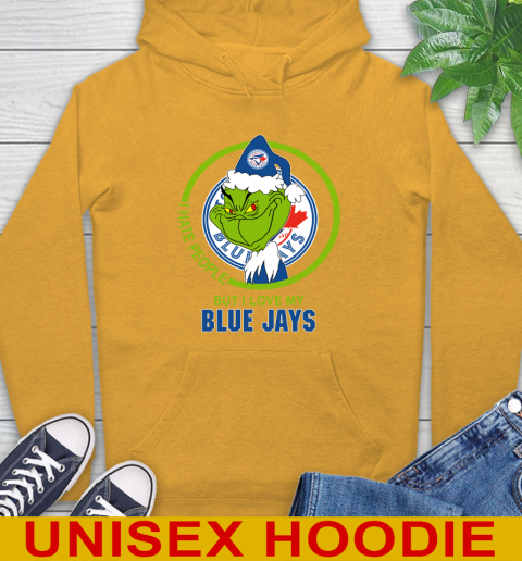 Toronto Blue Jays MLB Christmas Grinch I Hate People But I Love My Favorite Baseball Team Hoodie 3