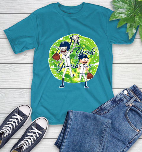 MLB New York Yankees Rick And Morty Baseball Sports T-Shirt 8