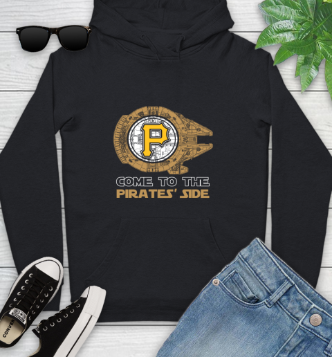 MLB Come To The Pittsburgh Pirates Side Star Wars Baseball Sports Youth Hoodie