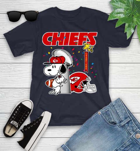 Kansas City Chiefs Champions Super Bowl 2020 Snoopy Middle Finger Shirt 103
