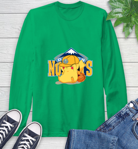 NBA Pikachu Basketball Sports Denver Nuggets Long Sleeve T-Shirt 7