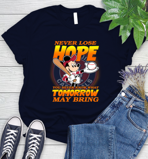 St.Louis Cardinals MLB Baseball Mickey Disney Never Lose Hope Women's T-Shirt 2